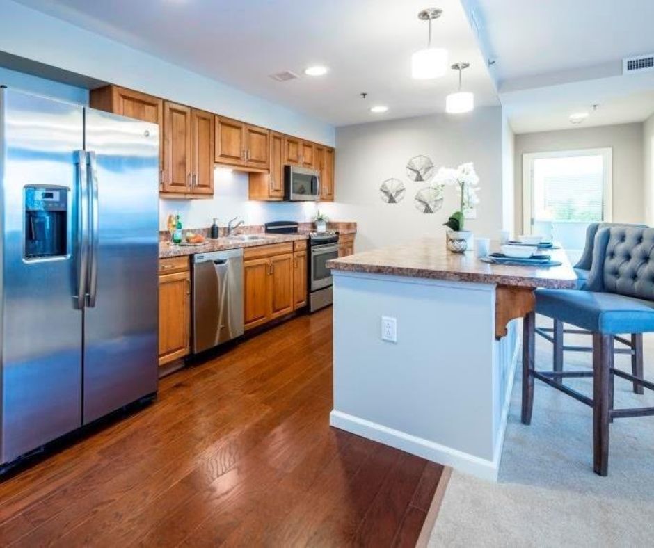 kitchen in patio home at Twin Towers