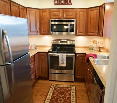 kitchen in patio home at Twin Towers