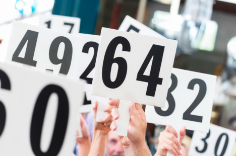 Numbers at an auction