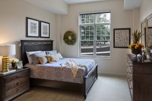 Bedroom in apartment homes