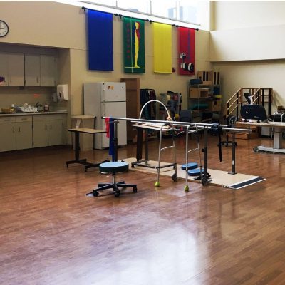Concord Reserve rehabilitation room showing variety of equipment used for training