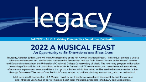 event description for 2022 A Musical Feast as published in legacy