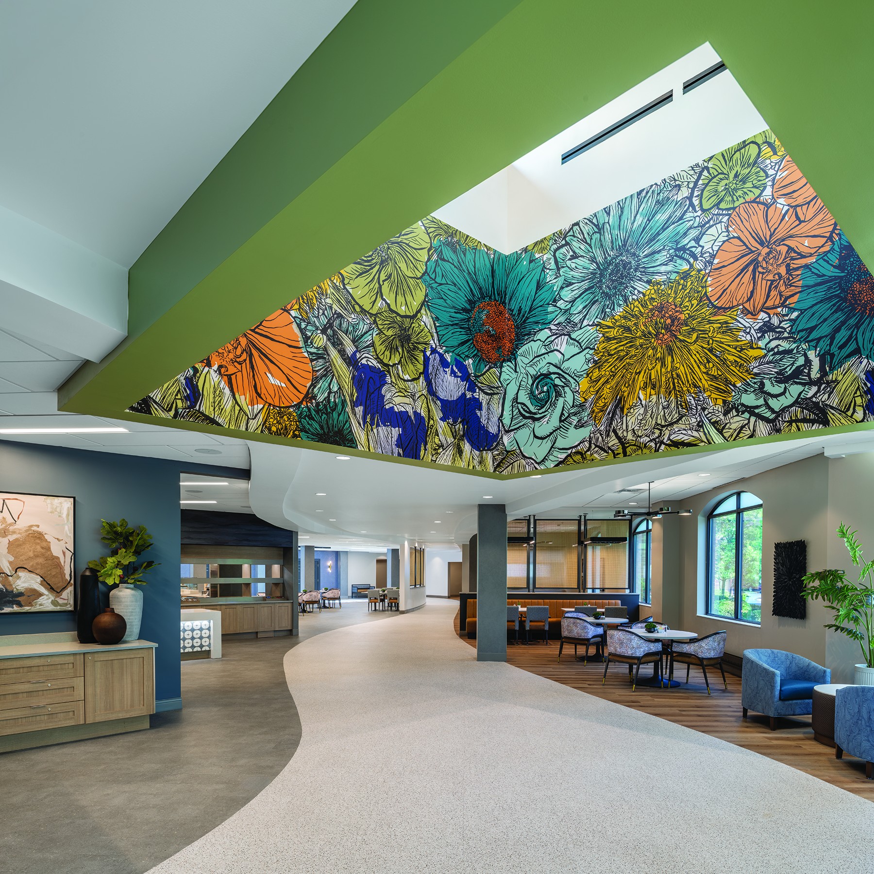 Common area at Twin Towers