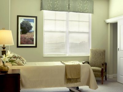 bedroom in nursing health pavilion at Twin Towers
