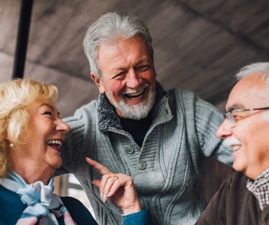 Older adults smiling