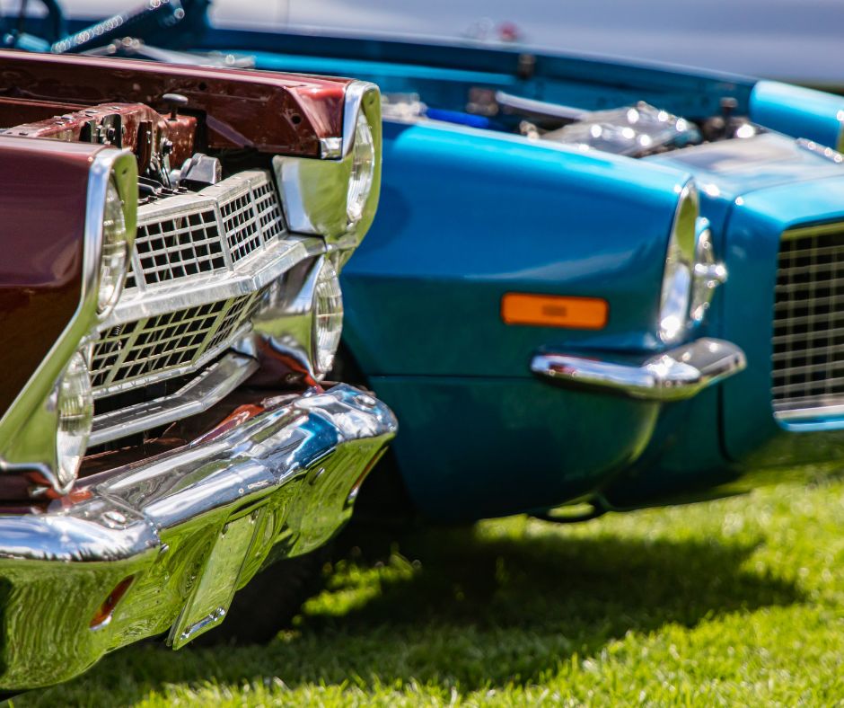 cars in the grass