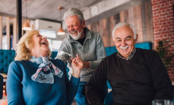 Group of seniors laughing