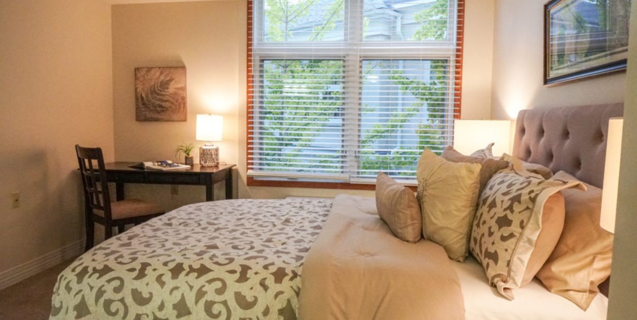 interior of Wesley Glen senior apartment home