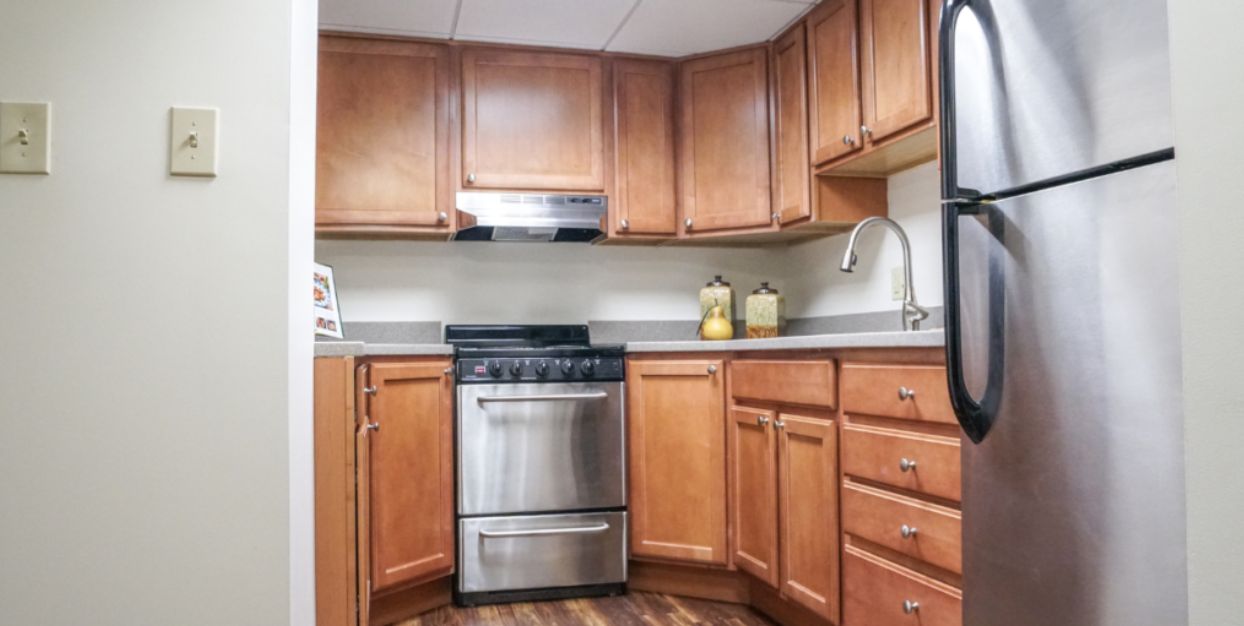 Wesley Glen senior apartment home kitchen