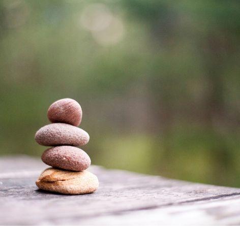 Rocks piled on top of each other representing peace